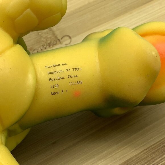 Fun Stuff Inc Green Heavy Plastic Anthropomorphic Face Turtle 8 Inch Toy - Picture 5 of 6